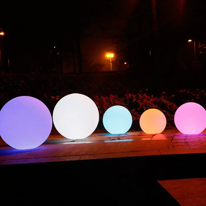 AmbiBall: Modern Outdoor Garden Light LED Sphere Shape, Rechargeable & Color Changing – Decorative for Garden & Terrace