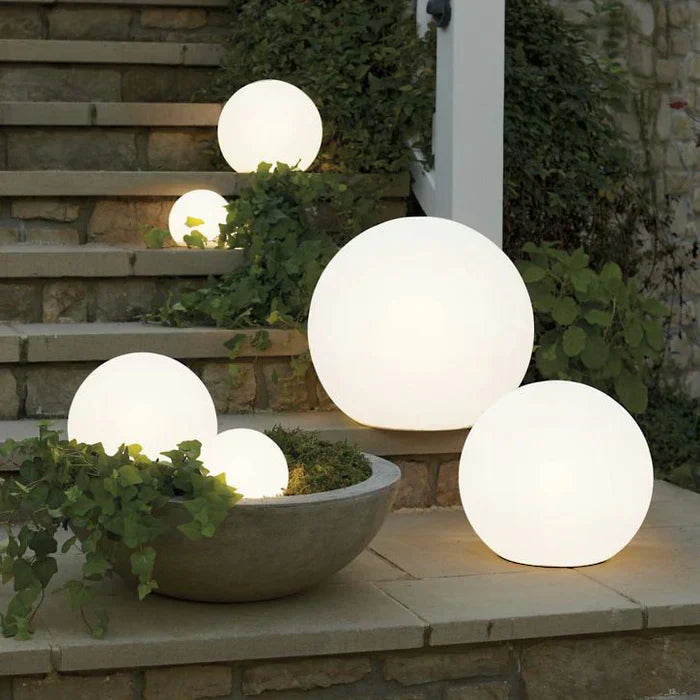 AmbiBall: Modern Outdoor Garden Light LED Sphere Shape, Rechargeable & Color Changing – Decorative for Garden & Terrace