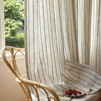 AmbienteStripes: Semi-Transparent Curtains with Vertical Stripes – Stylish & Cozy for Modern Decor