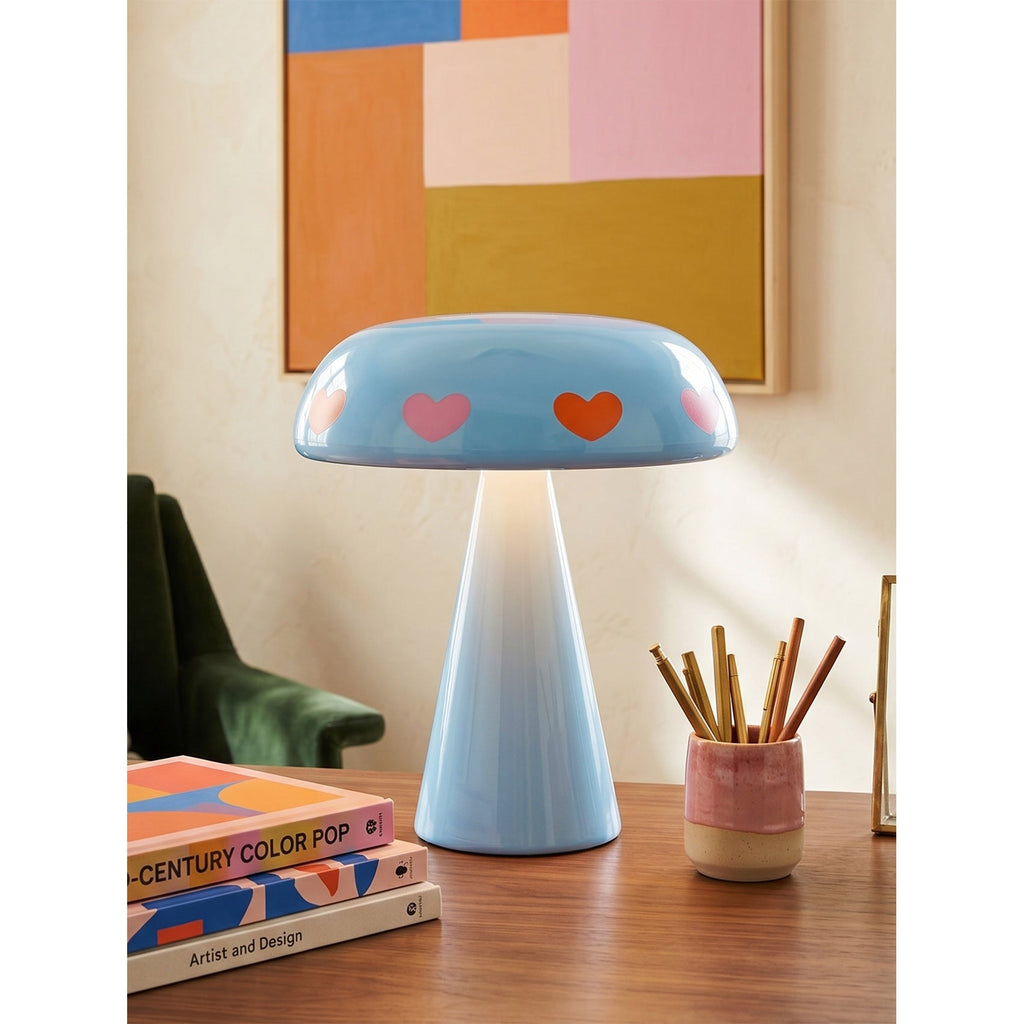 Amore Heart-Glow Mushroom Lamp (Cordless)