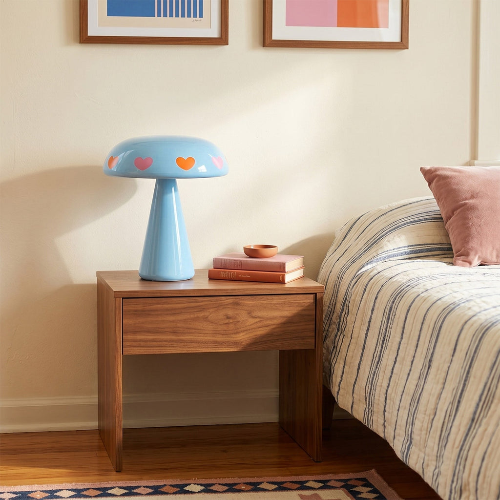 Amore Heart-Glow Mushroom Lamp (Cordless)