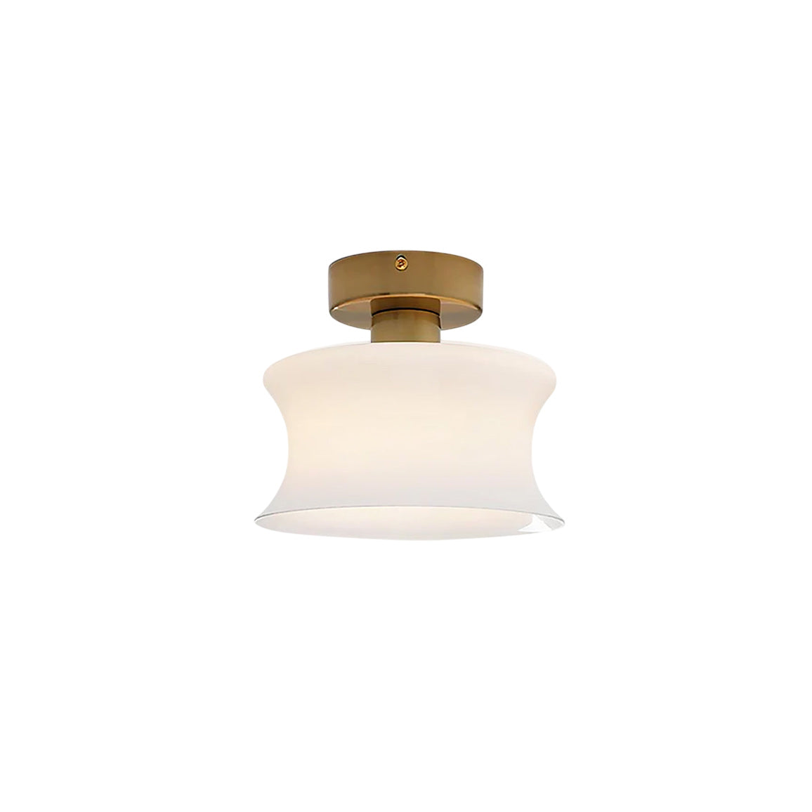 Anath Opal Glass Flush Ceiling Light