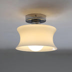 Anath Opal Glass Flush Ceiling Light
