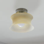 Anath Opal Glass Flush Ceiling Light