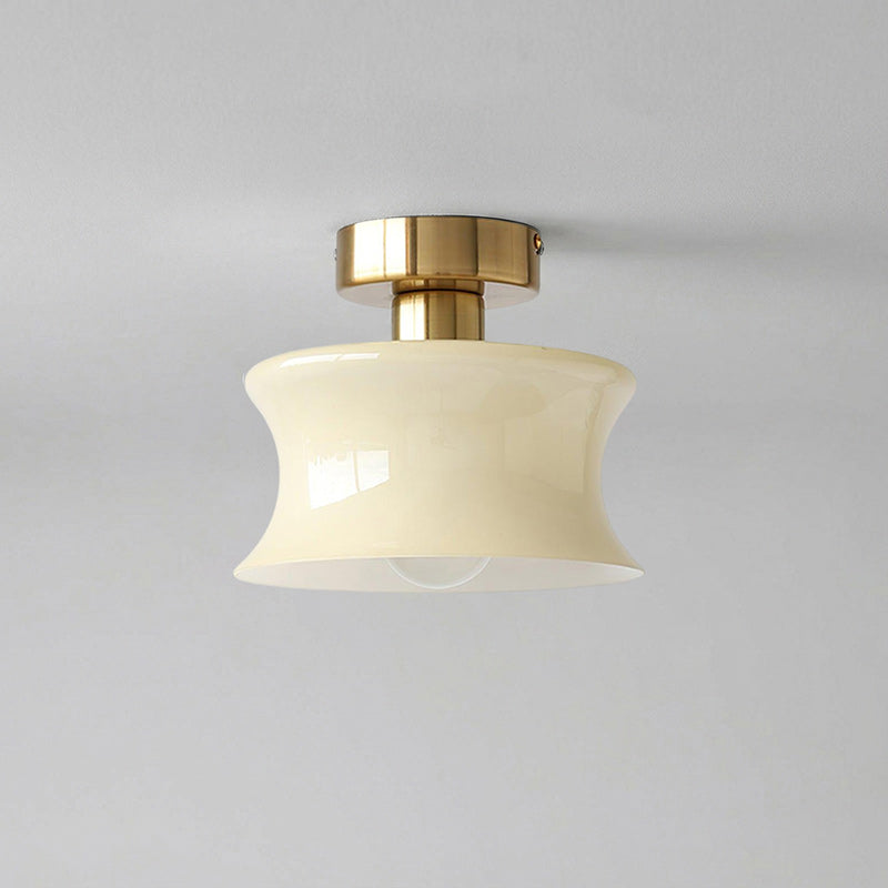 Anath Opal Glass Flush Ceiling Light