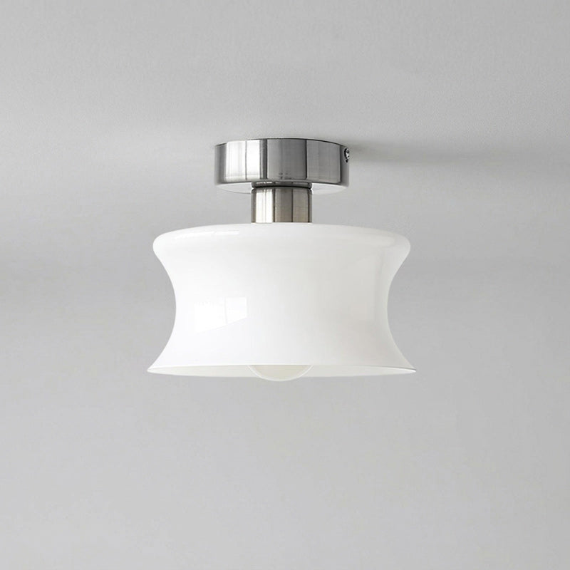 Anath Opal Glass Flush Ceiling Light