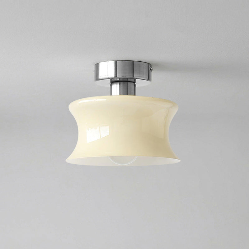 Anath Opal Glass Flush Ceiling Light