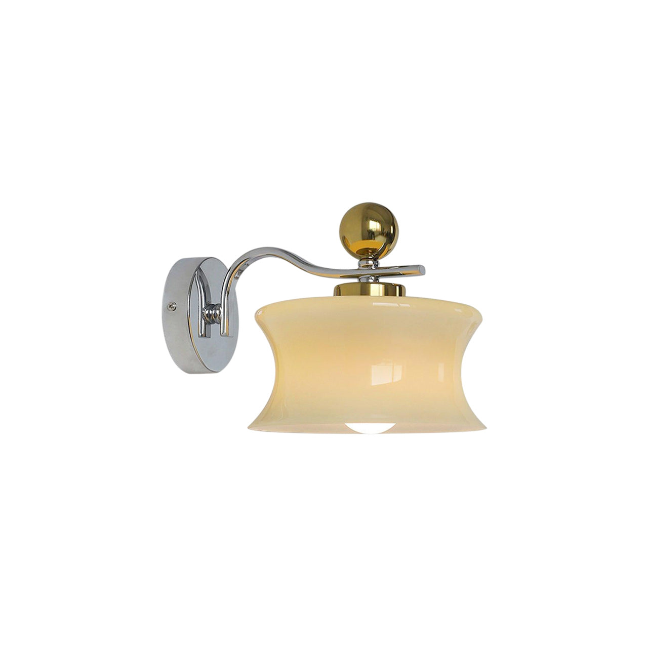 Anath Two-Tone Metal & Glass Wall Sconce