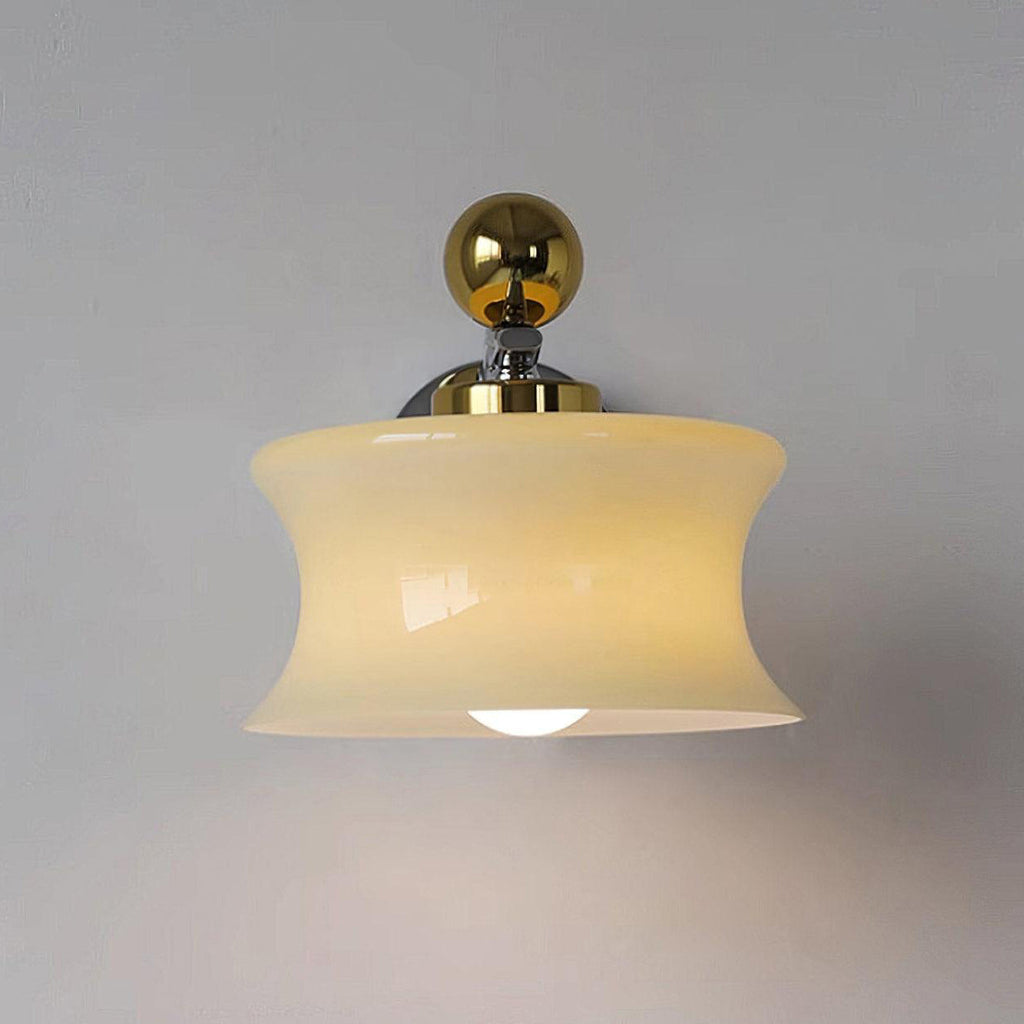 Anath Two-Tone Metal & Glass Wall Sconce