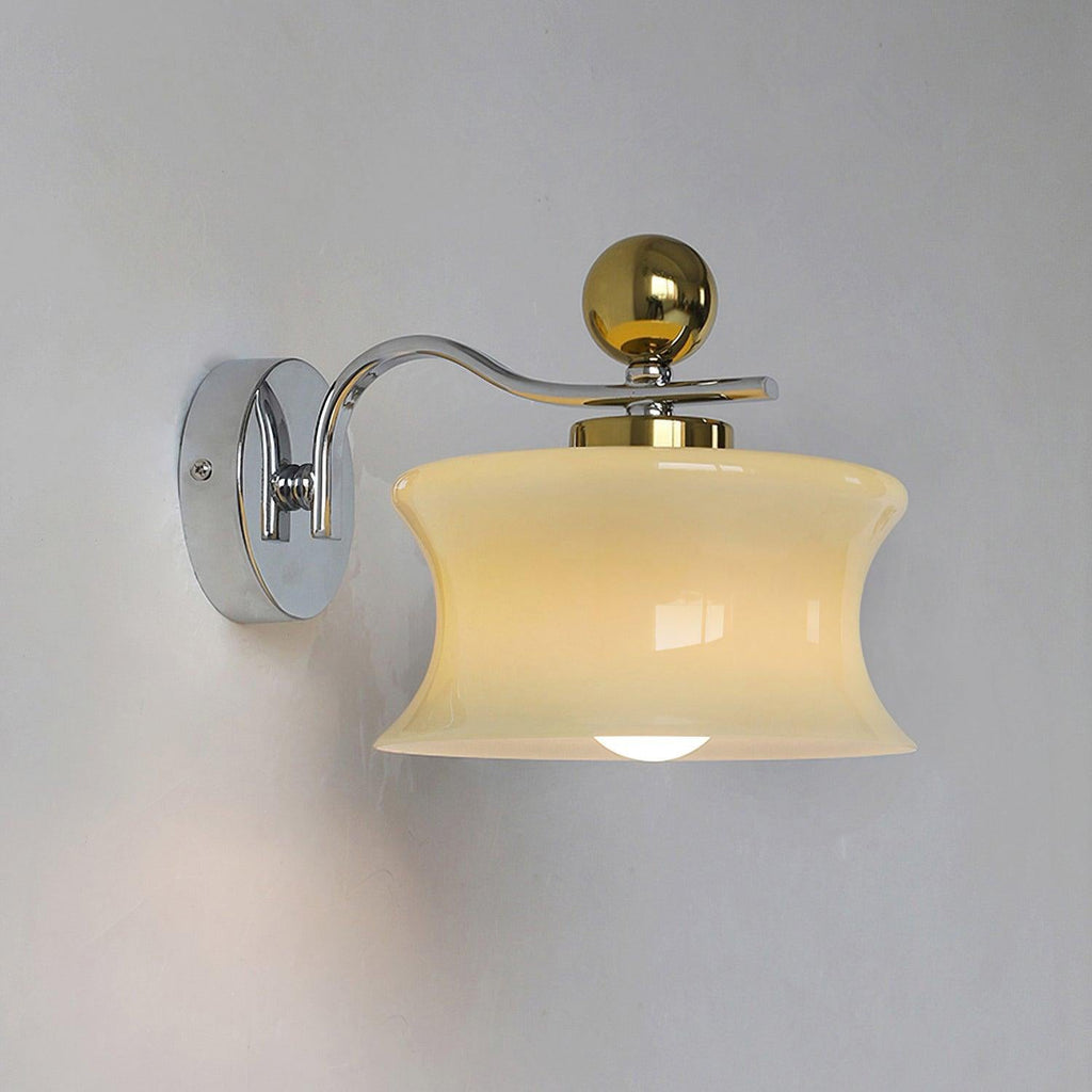 Anath Two-Tone Metal & Glass Wall Sconce