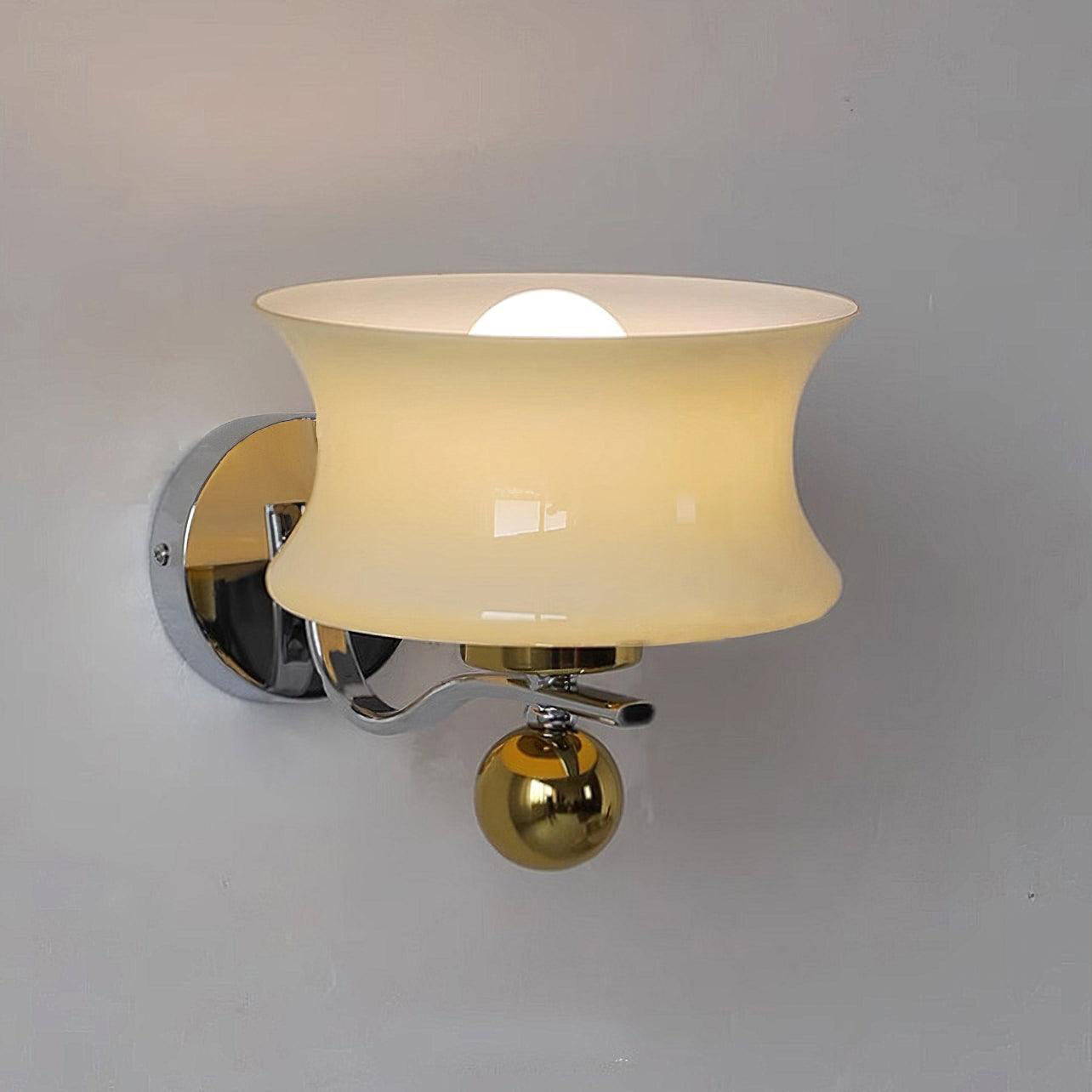 Anath Two-Tone Metal & Glass Wall Sconce