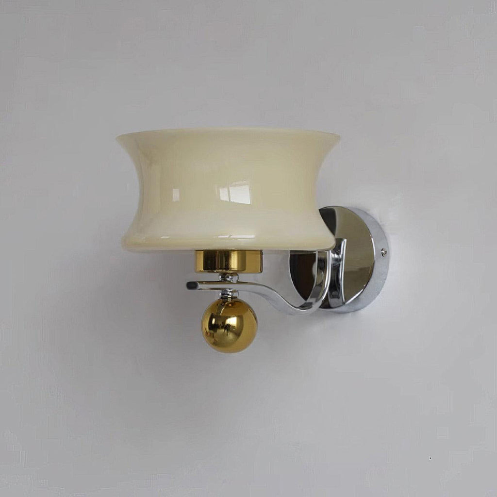 Anath Two-Tone Metal & Glass Wall Sconce