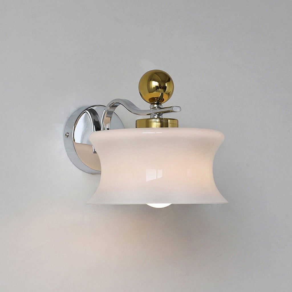 Anath Two-Tone Metal & Glass Wall Sconce