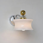 Anath Two-Tone Metal & Glass Wall Sconce