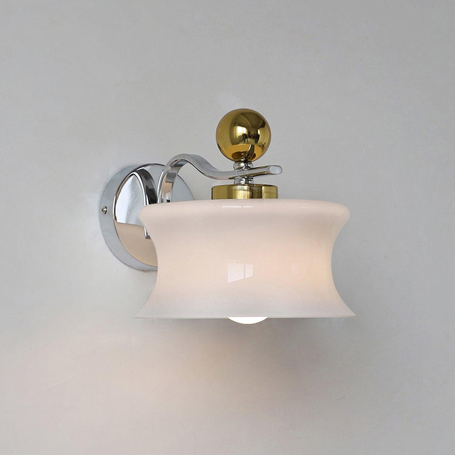 Anath Two-Tone Metal & Glass Wall Sconce