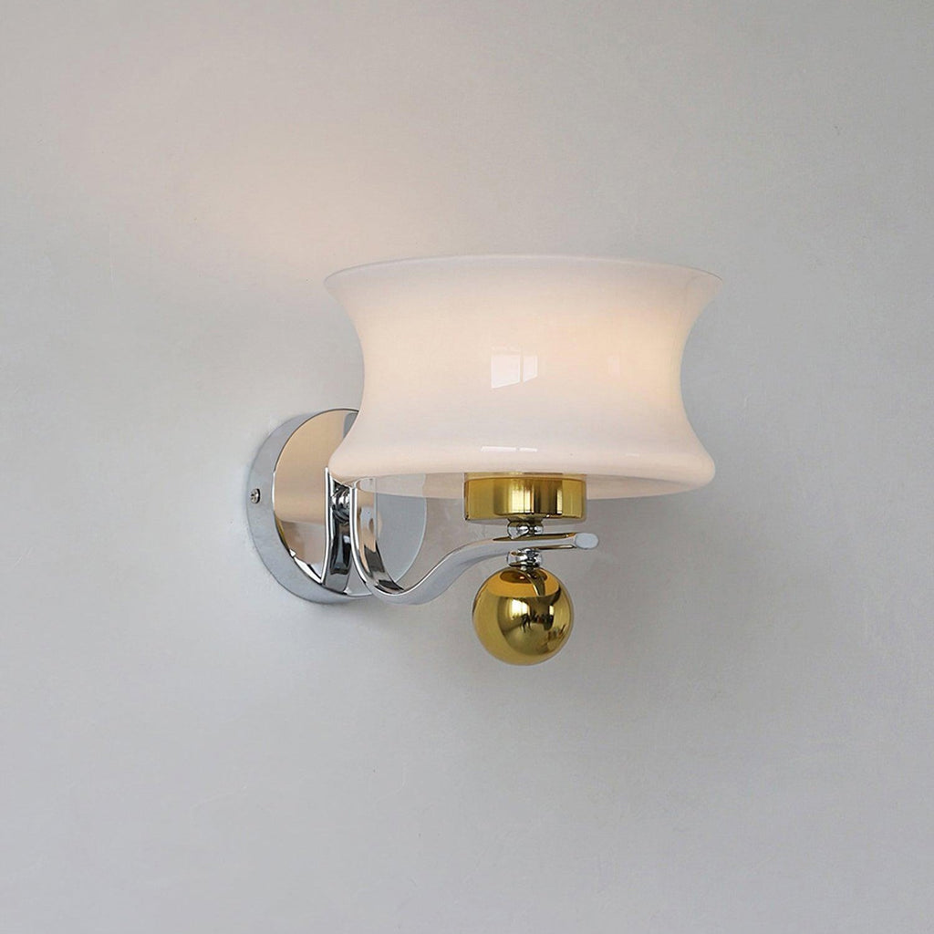 Anath Two-Tone Metal & Glass Wall Sconce
