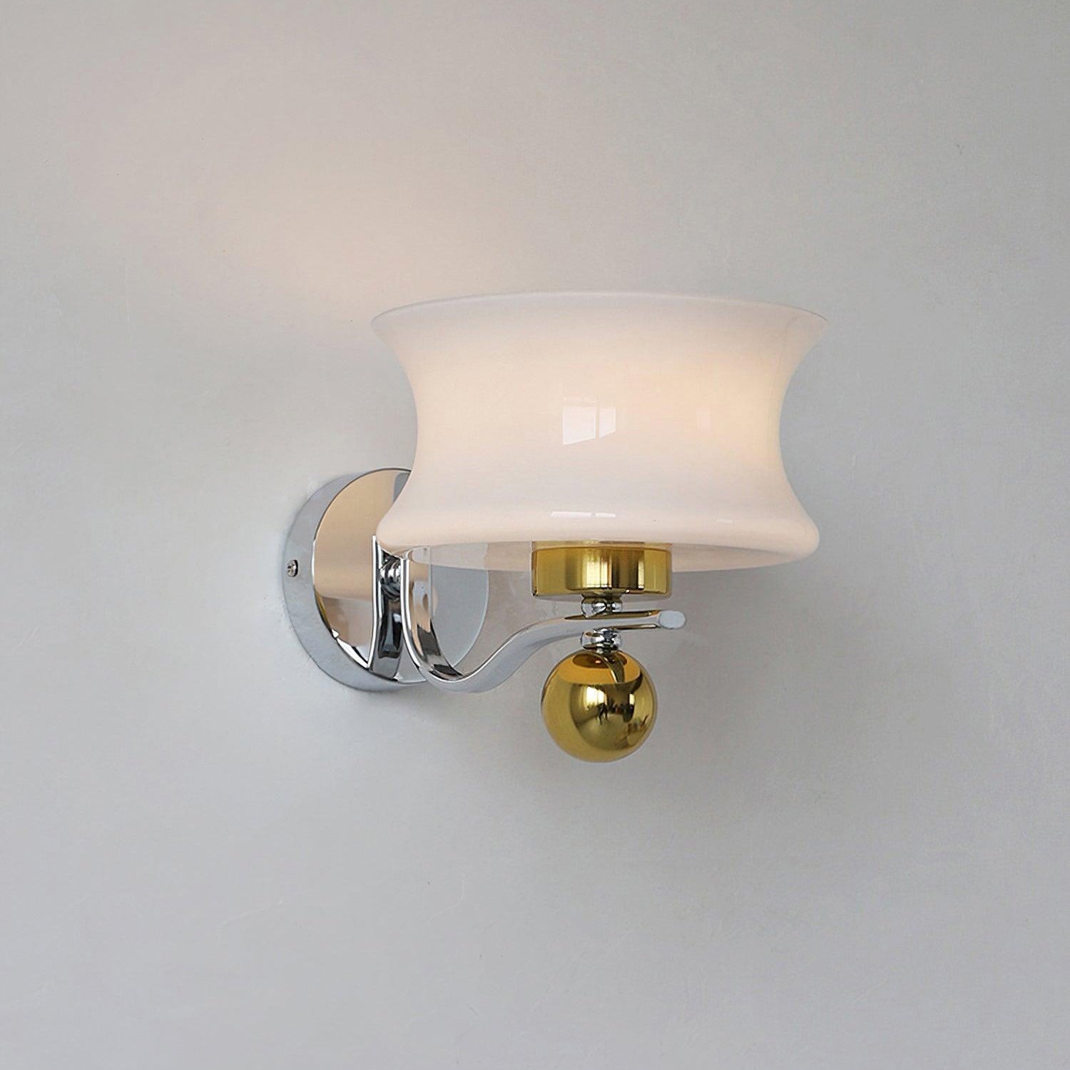 Anath Two-Tone Metal & Glass Wall Sconce