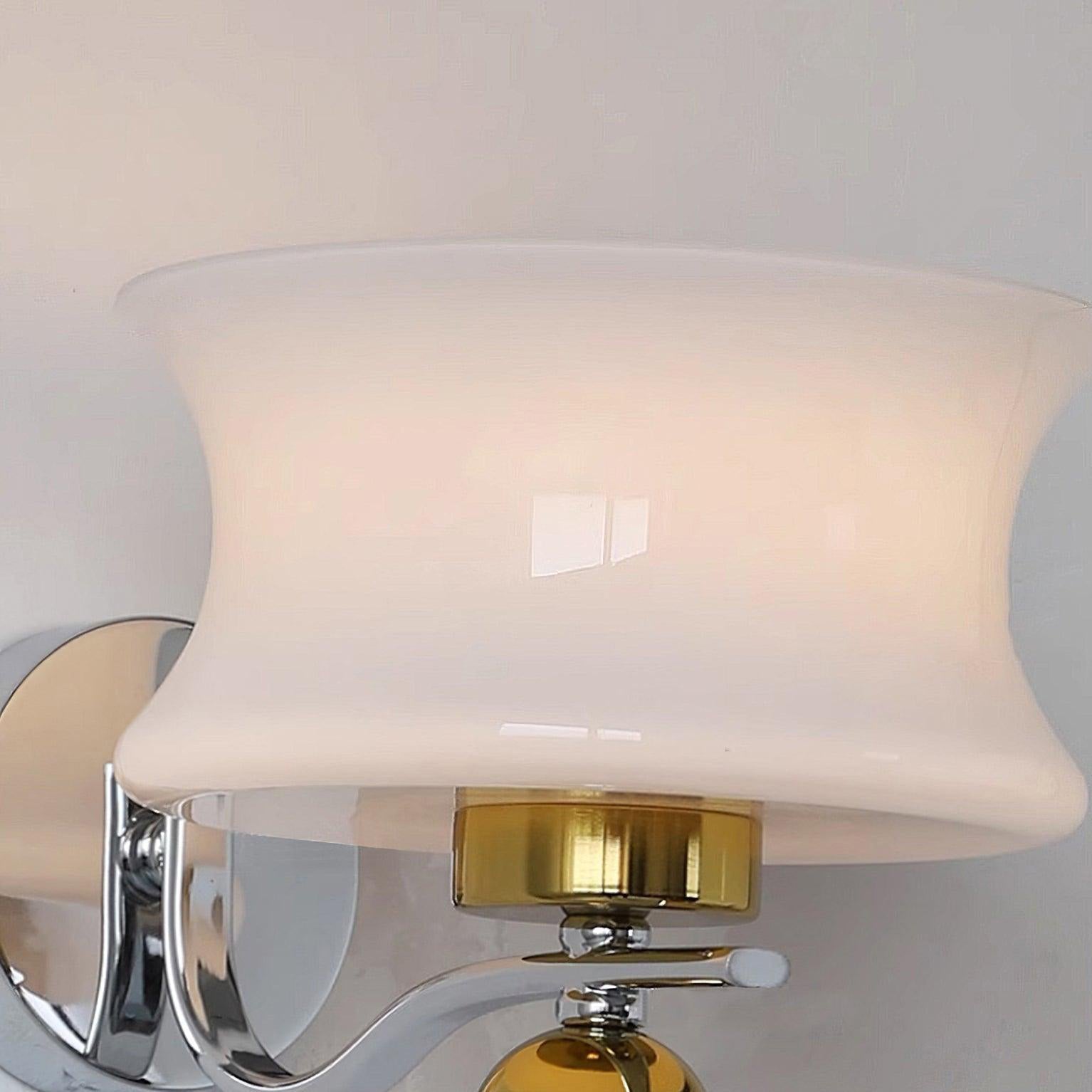Anath Two-Tone Metal & Glass Wall Sconce