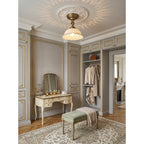 Anita Ceramic Semi-Flush Ceiling Light