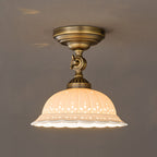 Anita Ceramic Semi-Flush Ceiling Light