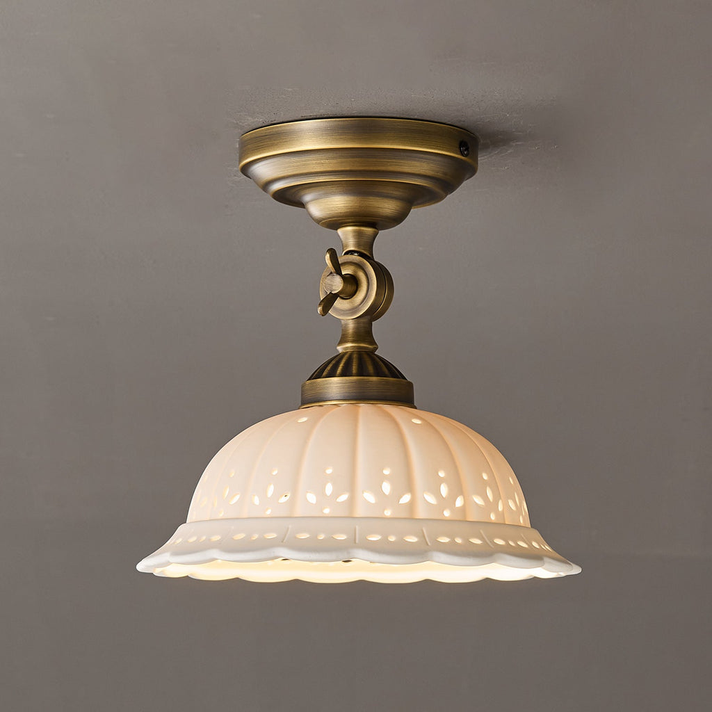 Anita Ceramic Semi-Flush Ceiling Light