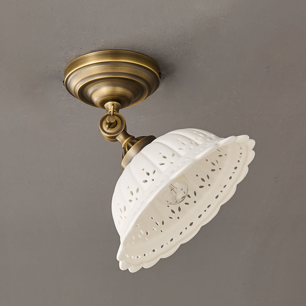 Anita Ceramic Semi-Flush Ceiling Light