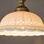 Anita Ceramic Semi-Flush Ceiling Light
