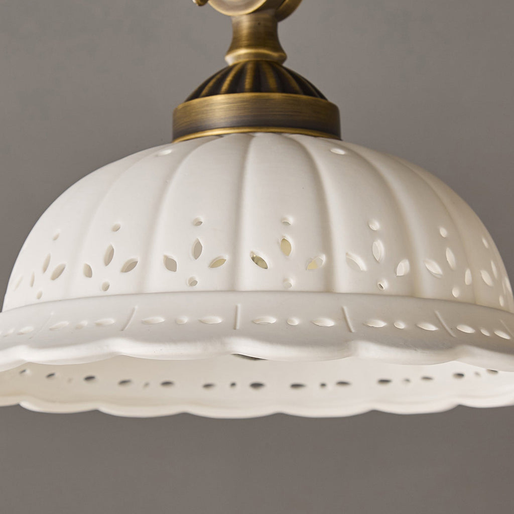 Anita Ceramic Semi-Flush Ceiling Light