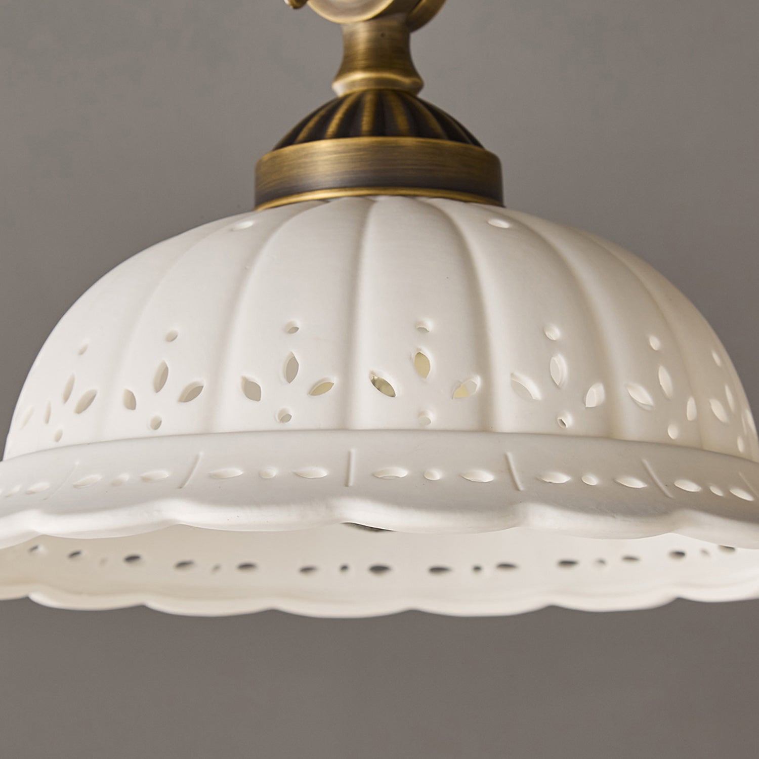 Anita Ceramic Semi-Flush Ceiling Light