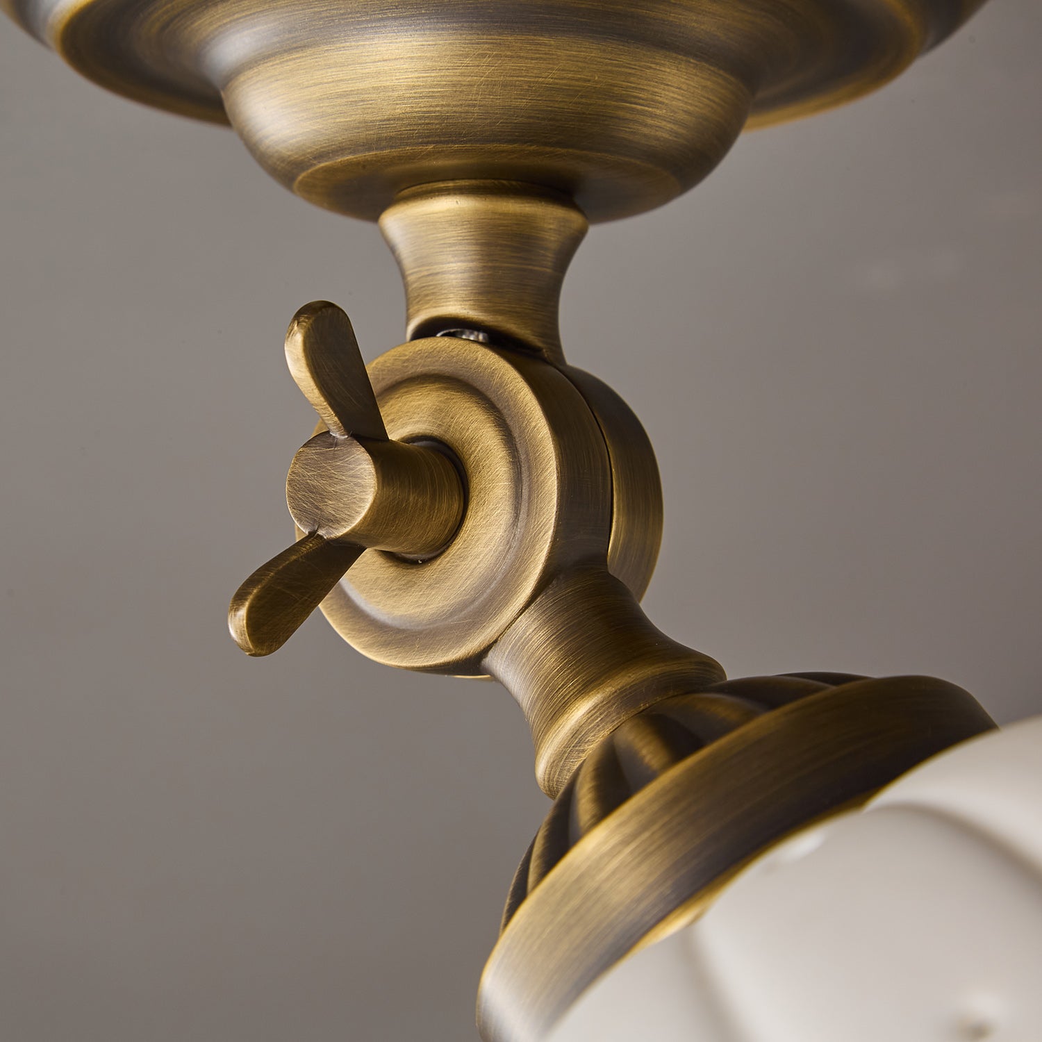 Anita Ceramic Semi-Flush Ceiling Light