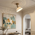 Anita Ceramic Semi-Flush Ceiling Light