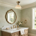 Anita Ceramic Semi-Flush Ceiling Light