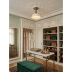 Anita Ceramic Semi-Flush Ceiling Light
