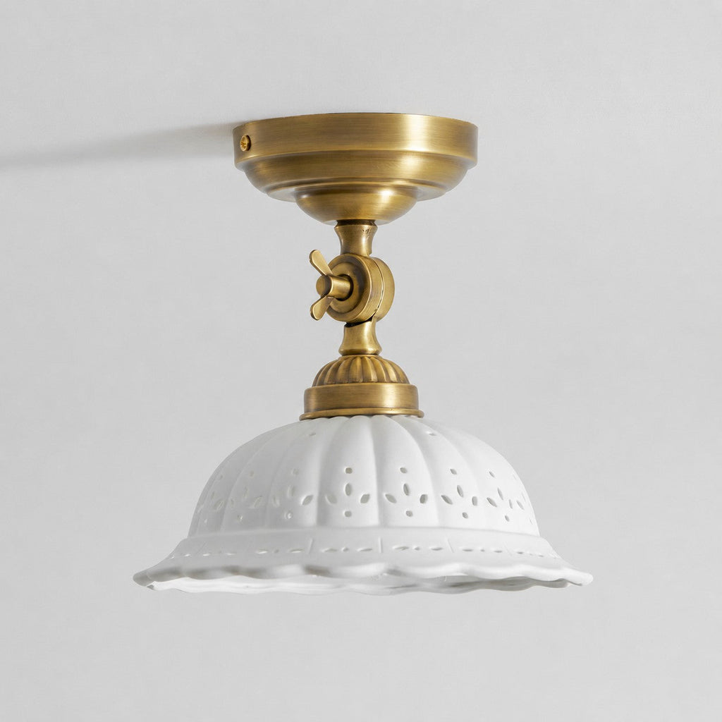 Anita Ceramic Semi-Flush Ceiling Light