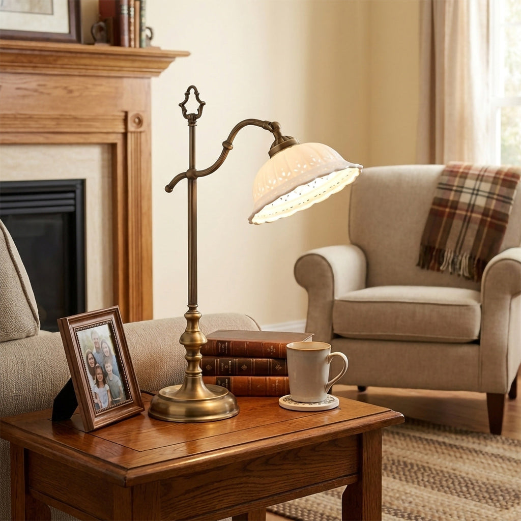 Anita Brass & Ceramic Table Lamp