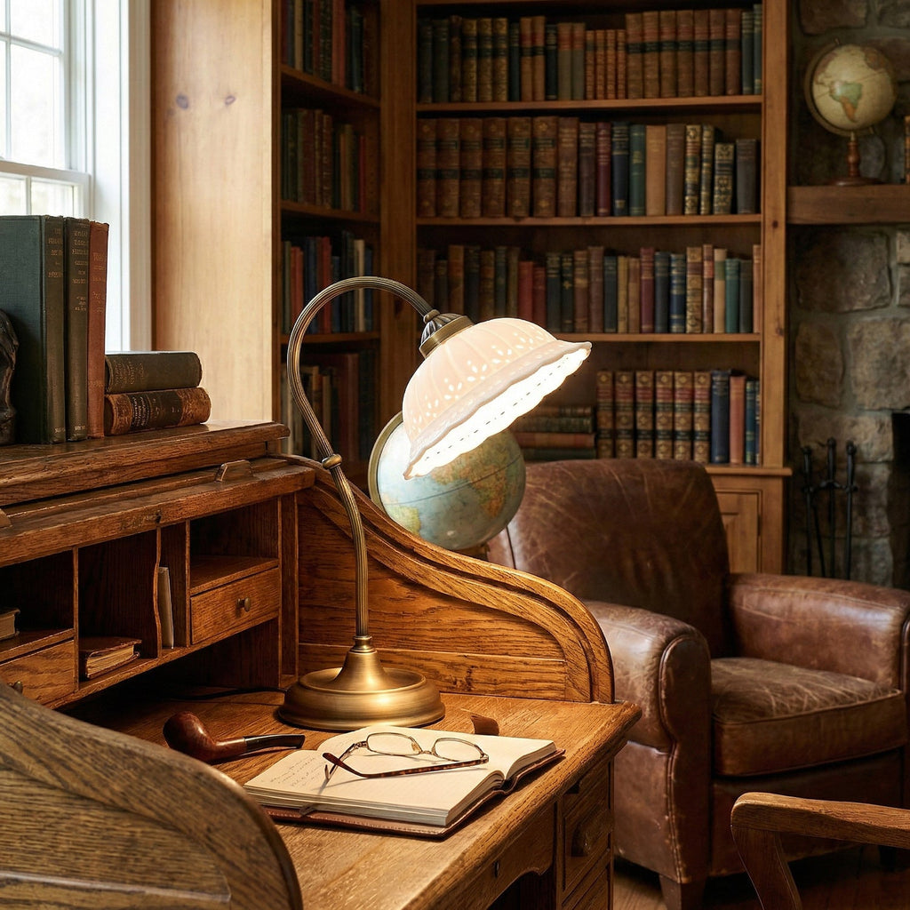 Anita Brass & Ceramic Table Lamp
