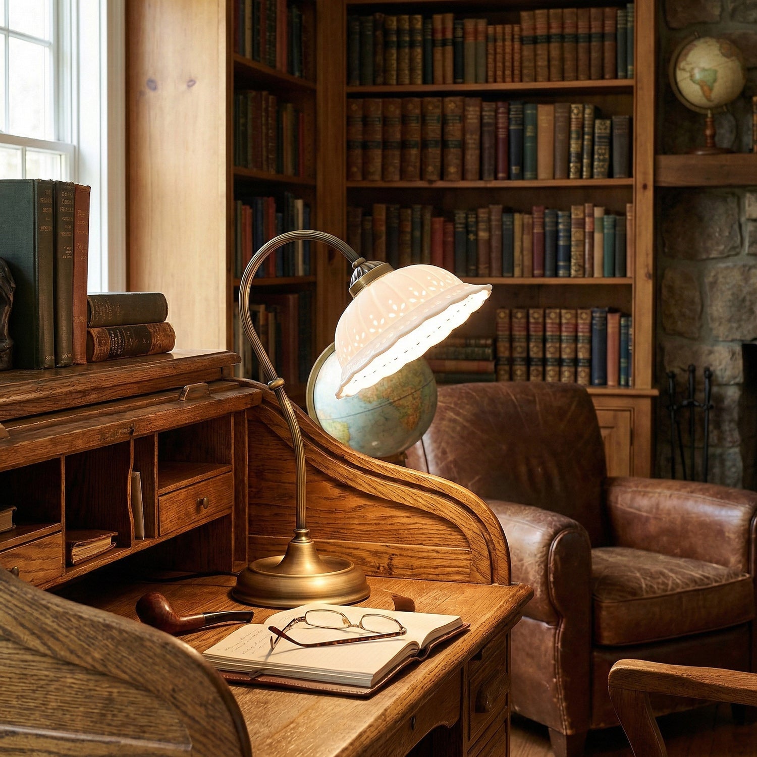 Anita Brass & Ceramic Table Lamp