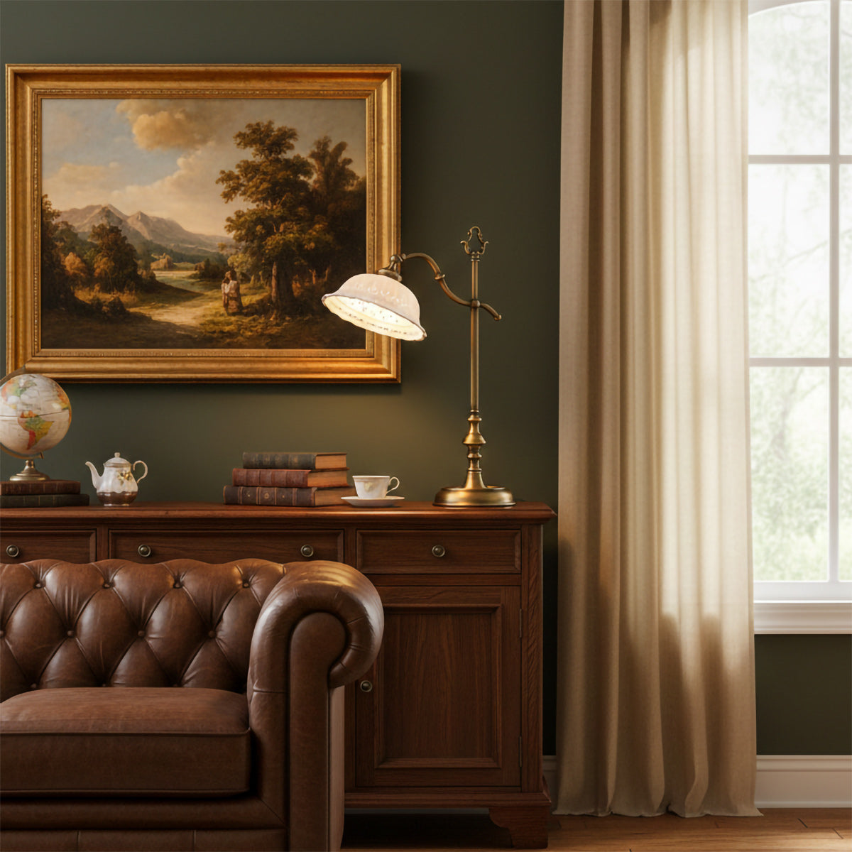 Anita Brass & Ceramic Table Lamp