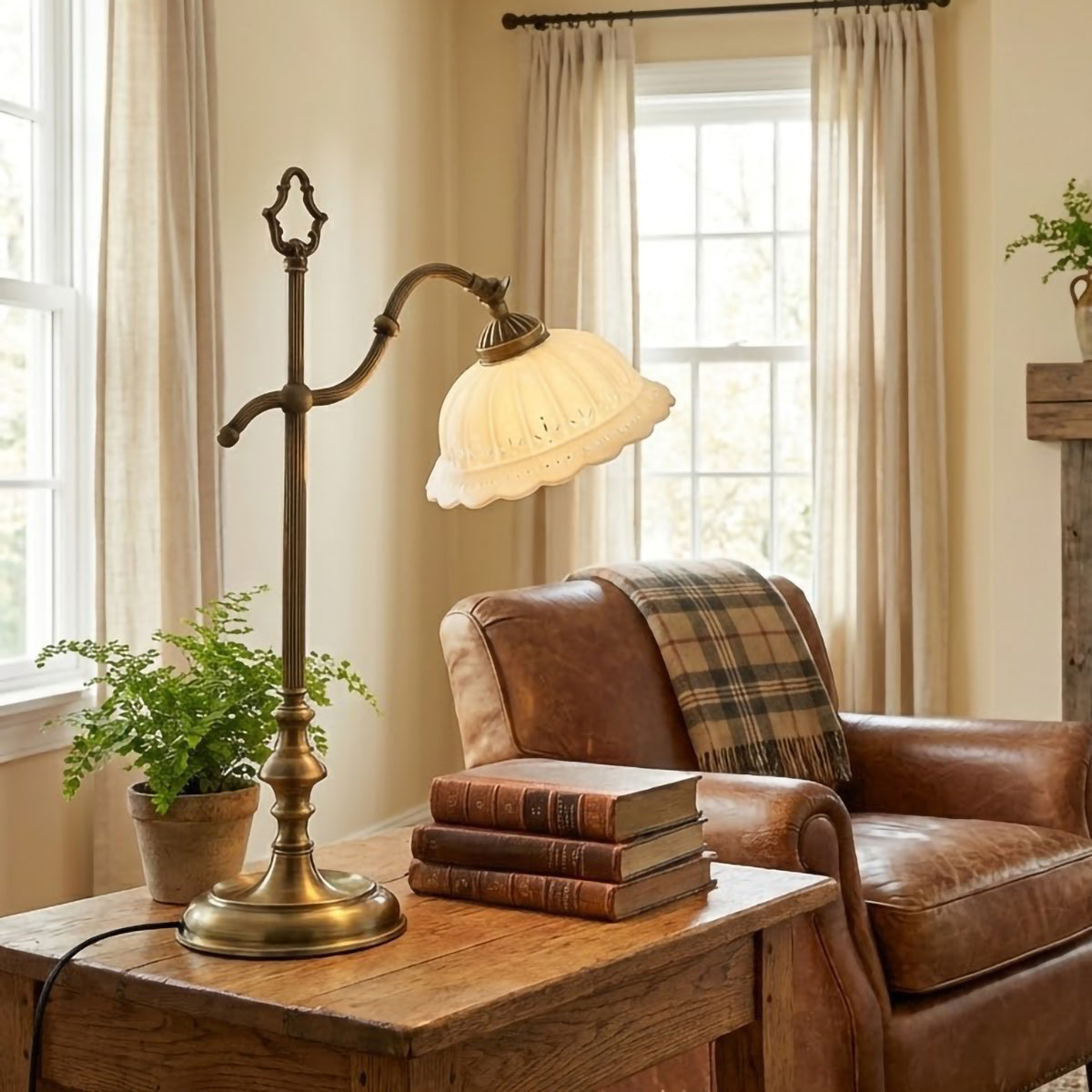 Anita Brass & Ceramic Table Lamp
