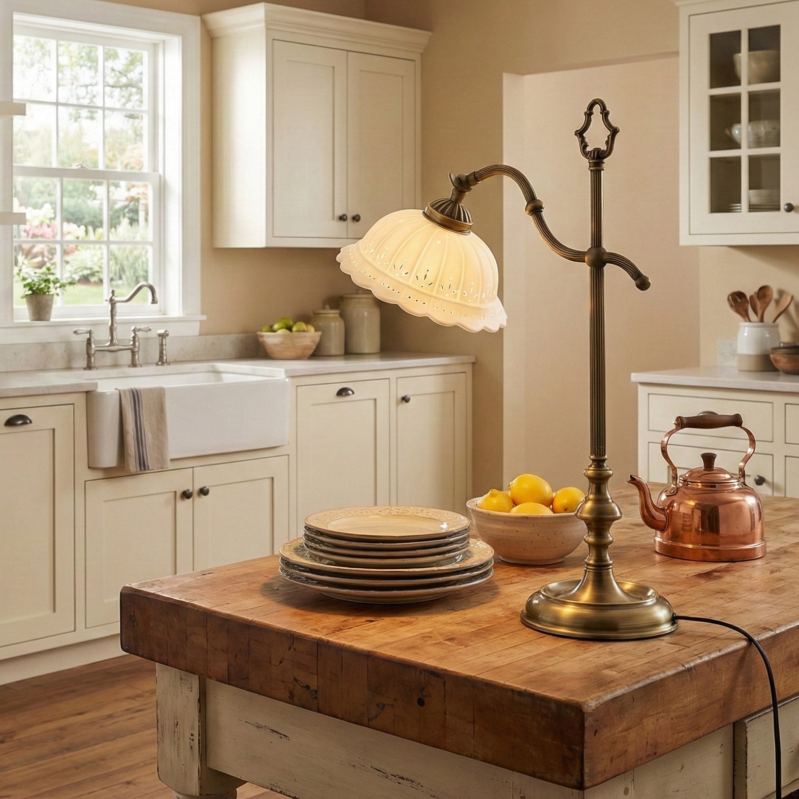 Anita Brass & Ceramic Table Lamp