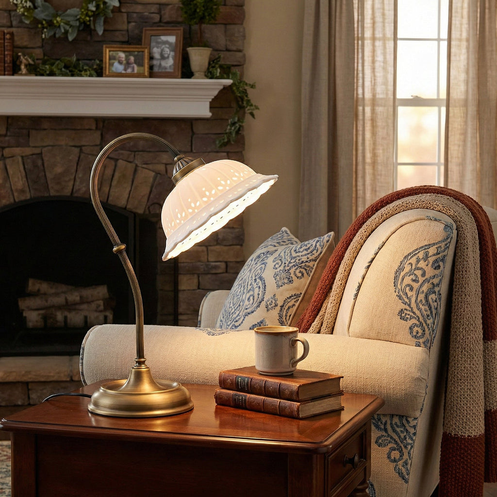 Anita Brass & Ceramic Table Lamp