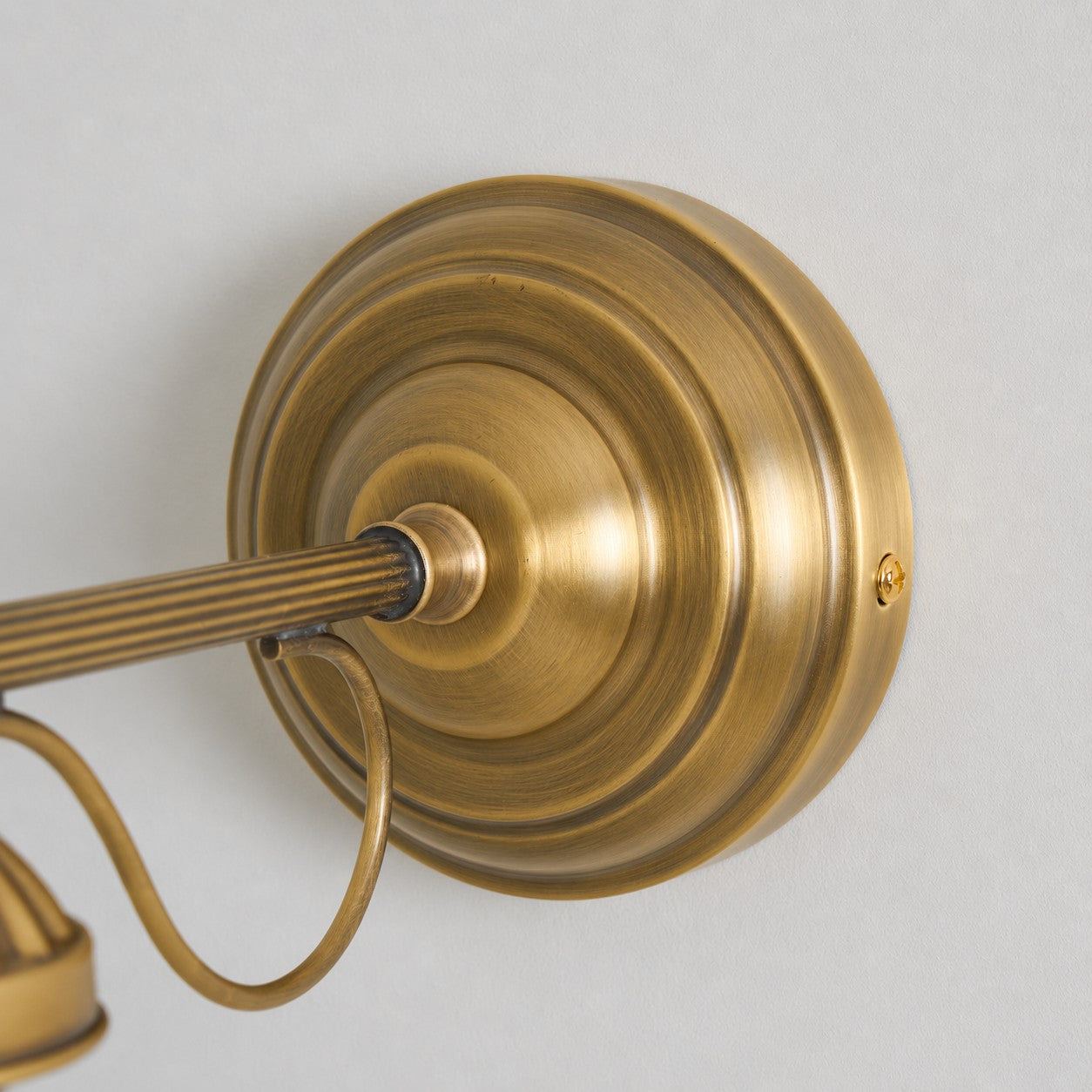 Anita Vintage Ceramic Wall Sconce with Brass Arm