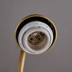 Anita Vintage Ceramic Wall Sconce with Brass Arm