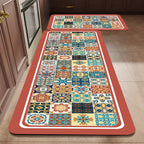Kitchen Rug Anti Slip Polyester Washable, Comfort & Safety for Your Space