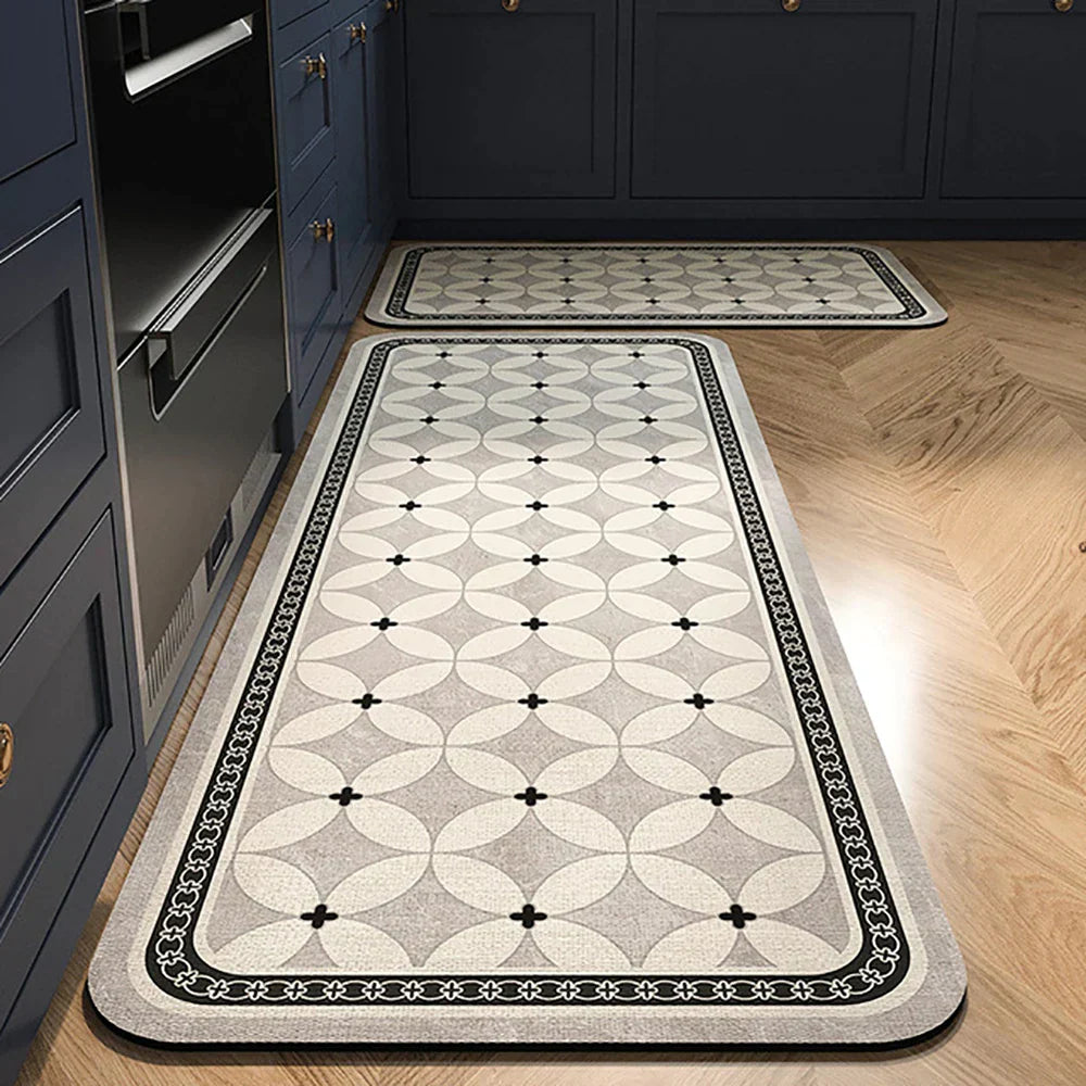 Kitchen Rug Anti Slip Polyester Washable, Comfort & Safety for Your Space