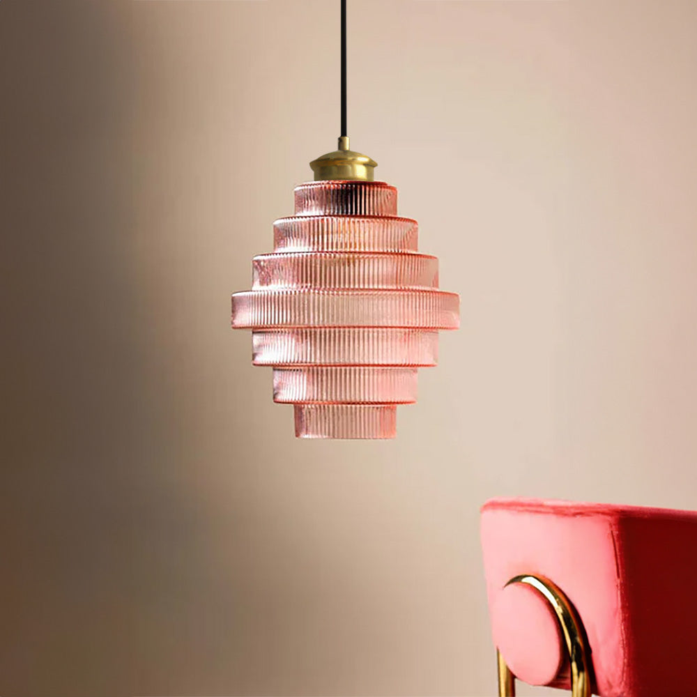 AntikGlanz: Pendant Light Glass Brass Vintage – Decorative & Stylish for Dining Room & Living Room