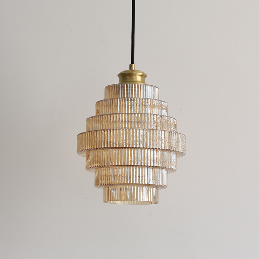 AntikGlanz: Pendant Light Glass Brass Vintage – Decorative & Stylish for Dining Room & Living Room