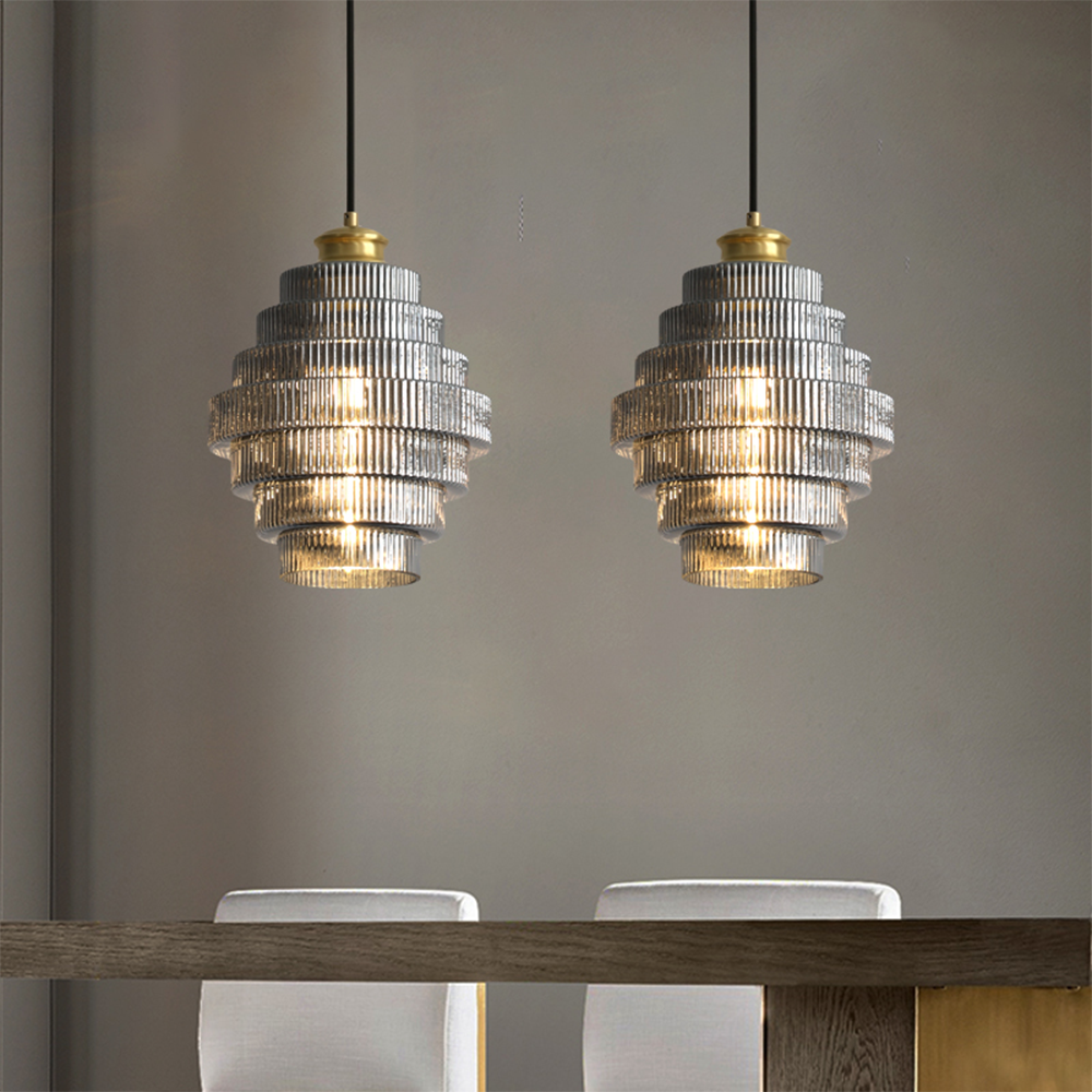 AntikGlanz: Pendant Light Glass Brass Vintage – Decorative & Stylish for Dining Room & Living Room