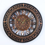 Decorative Wall Clock, Metal, AA Battery Powered, Indoor Use