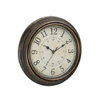 Wall Clock Solid Wood Silent Quartz Rustic Vintage Design